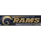 St Louis Rams - Helmet & Name Bumper Sticker