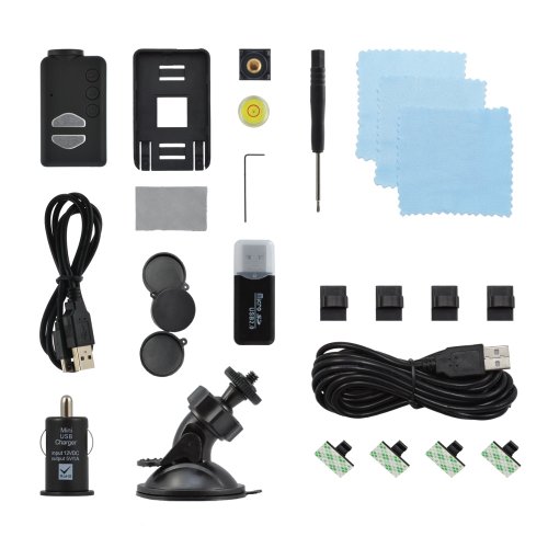 detail Mobius ActionCam 1080p HD Camera With Dash Cam Kit.