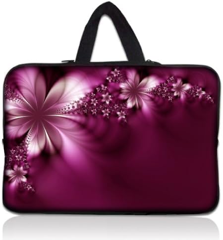 Fashion design Purple and flower 9.7" 10" 10.1" 10.2" inch Neoprene Laptop Netbook Tablet Case Neoprene Sleeve Carrying bag with Hide Handle For apple iPad 2 3 4/Asus EeePC 10 transformer/Acer Aspire one/Dell inspiron mini/Samsung N145/Toshiba/Kindle DX/Lenovo S205/HP Touchpad Mini 210