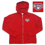 Washington Nationals MLB Girls Lucky Full Zip Hooded Jacket (Dark Red)