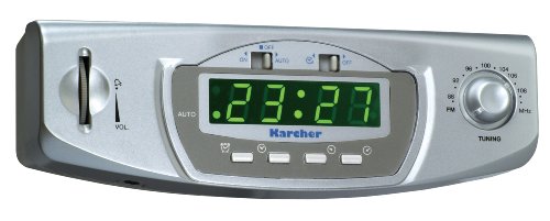 Karcher RA 2020 Unterbau-K&uuml;chenradio (FM-Radio, Weckfunktion, Countdown-Timer, AUX-In) silber