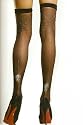Halloween - Special - Leg Avenue - Cuban Heel Strümpfe, Minischleifen-Details - 1056