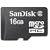 SanDisk 16 GB Class 2 microSDHC Flash Memory Card SDSDQ-016G (Bulk Packaging)