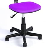 GreenForest Mitte gepolstert, Rückenlehne mit Stoff Design Drehstuhl Bürostuhl lila - 5
