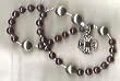 Anglican Rosary of Garnet with Canterbury Cross