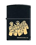 Zippo Custom Lighter - Three Stooges Black Matte Line Art Logo RARE!