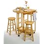 Breakfast Cart with 2 Stools