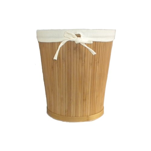 Bamboo Waste Basket Laundry Room Storage Basket Eco-friendly