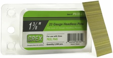 Grex P6/35-2.5 23 Gauge 1-3/8-Inch Length Headless Pins (2,500 per box)