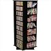 Black Venture Horizon Large CD,DVD Revolving Media Tower, Available in Multiple Finishes