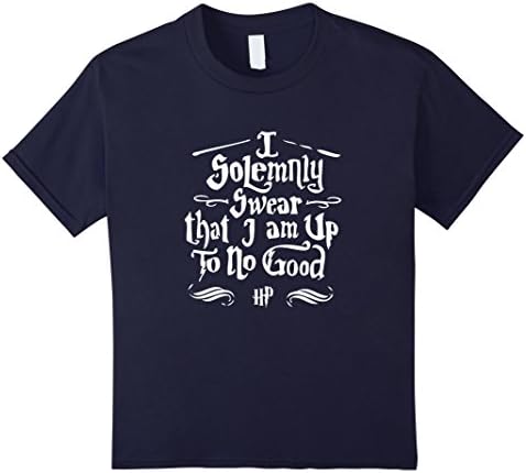 I solemnly swear that I am up to no good shirt - Kids 10 - Navy