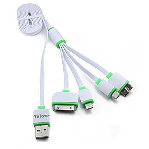 TxLove 100cm 4 in 1 Multiple Adjustable USB Adapter Charging Cable