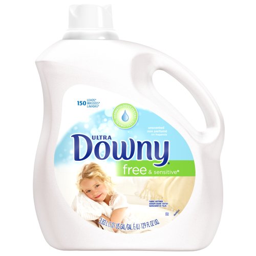 Downy Ultra Fabric Softener Free and Sensitive Liquid 150 Loads, 129-Ounce