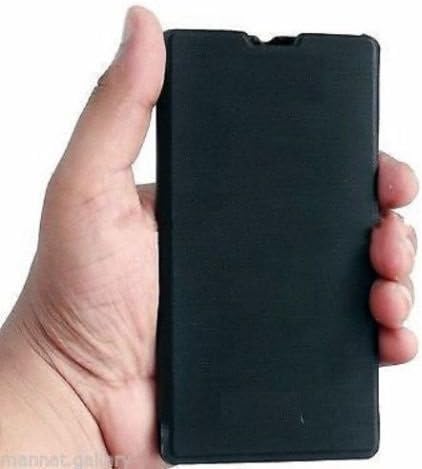 ECellStreet Flip Cover Diary Folio Case for YU Yuphoria YU5010 - Black