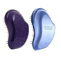 Tangle Teezer Set Of 2 Includes Purple Glitter & Pearl Blue Professional Detangling Brush Ltd Edition (Cares For The Hair You Wear)