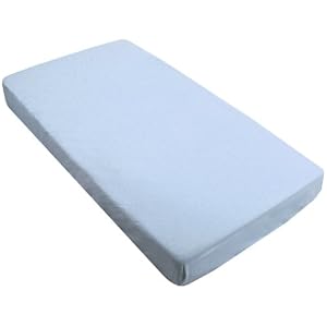 Kushies Fitted Crib Sheet, Blue