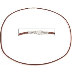 Leather Cord Necklace Sienna 16"