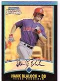 2001 Hank Blalock Bowman Chrome Baseball MLB Rookie Cards - Near Mint to Mint Condition (Texas Rangers)