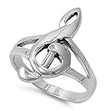 925SterlingsilverG-GlefMusicRing-Size5