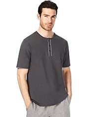 Autograph Henley Neck Piped Pyjama Top with Modal