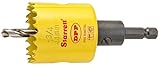 Starrett AVH0134 Bi-Metal Dual Pitch Professional Hole Saw with Quickshot Arbor, HSS Teeth, 1-3/4 Di