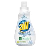 All Small & Mighty, Triple Concentrated Liquid Laundry Detergent, Free Clear, Case Pack, Nine 32-Load Bottles (288-Loads)