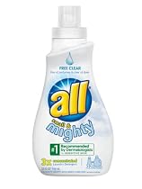 All Small & Mighty, Triple Concentrated Liquid Laundry Detergent, Free Clear, Case Pack, Nine 32-Load Bottles (288-Loads)