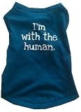 I'M WITH THE HUMAN - Blue Dog Tank Shirt