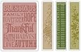 Sizzix Texture Fades Embossing Folders 4PK - Thankful Background & Borders Set by Tim Holtz