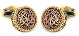 Filigree Gold Stainless Steel Cufflinks