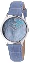 Joy By Joy JW503 Ladies Redondos Watch with Baby Blue Mother of Pearl Dial and Genuine Leather Strap