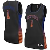NBA adidas Amar'e Stoudemire New York Knicks Women's Vibe Jersey - Black (Small)