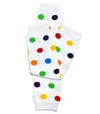 "My Little Legs" baby leg warmers #1 Rainbow Polka Dot