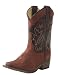 Double-H Boots Burgundy Kds Sqrtoe Bt - 2D