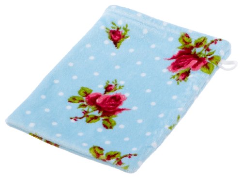PIP Handt&uuml;cher - Roses and Dots 16 x 22 cm, Baumwolle blau (blue)
