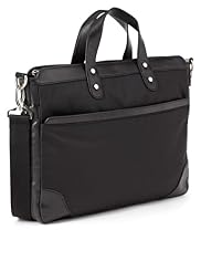Double Handle Panelled Laptop Bag