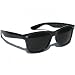 LUNETTES DE SOLEIL STYLE WAYFARER RETRO VINTAGE 80's MONTURE NOIR VERRE NOIR