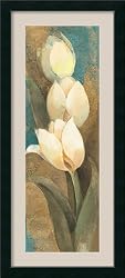 Tulip Trio Panel Framed Print by Albena Hristova Framed