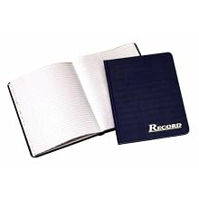 Adams Record Book, 7 x 9.25 Inches, Navy, 80 Pages (ARB8001M)