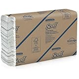 Scott C Fold Paper Towels (01510) with Fast-Drying Absorbency Pockets, 12 Packs / Case, 200 C Fold Towels / Pack