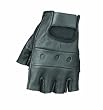 Raider Black X-Large Leather Fingerless Gloves