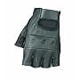 Raider Black Medium Leather Fingerless Gloves