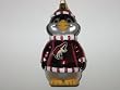 PHOENIX COYOTES 5 1/2" tall and 3" wide Blown Glass Penguin CHRISTMAS ORNAMENT