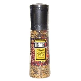 Weber Grind'n Grill (Grinder Shaker Bottle) Chicago Steak Seasoning * Net Weight 8.0 oz