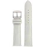 Watch Band Genuine Crocodile White Padded Built-In Spring Bars 12 millimeter