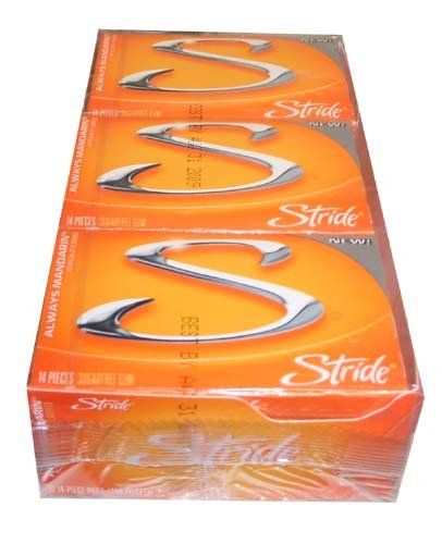 Stride Always Mandarin Gum, (12-14 Stick Packs) by Cadbury Adams