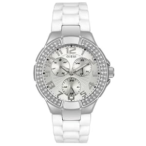 GUESS? Women's Chronographic Rubber Watch #10583L