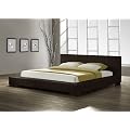 Bond Leder Bett Polsterbett Doppelbett Bond-Lederbett Matratzen-Gr�sse 180x200 cm Ehebett inkl. Lattenrost, Holz-Rahmen und Standf�ssen Farbe: braun - Design M�bel 2012