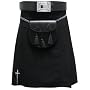 New Plain Black 5 Yard 10 oz Scottish Highland KIL&hellip Tartanista