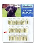 (Rosewood) Metal Dog Identity Tube (Gold Plated)